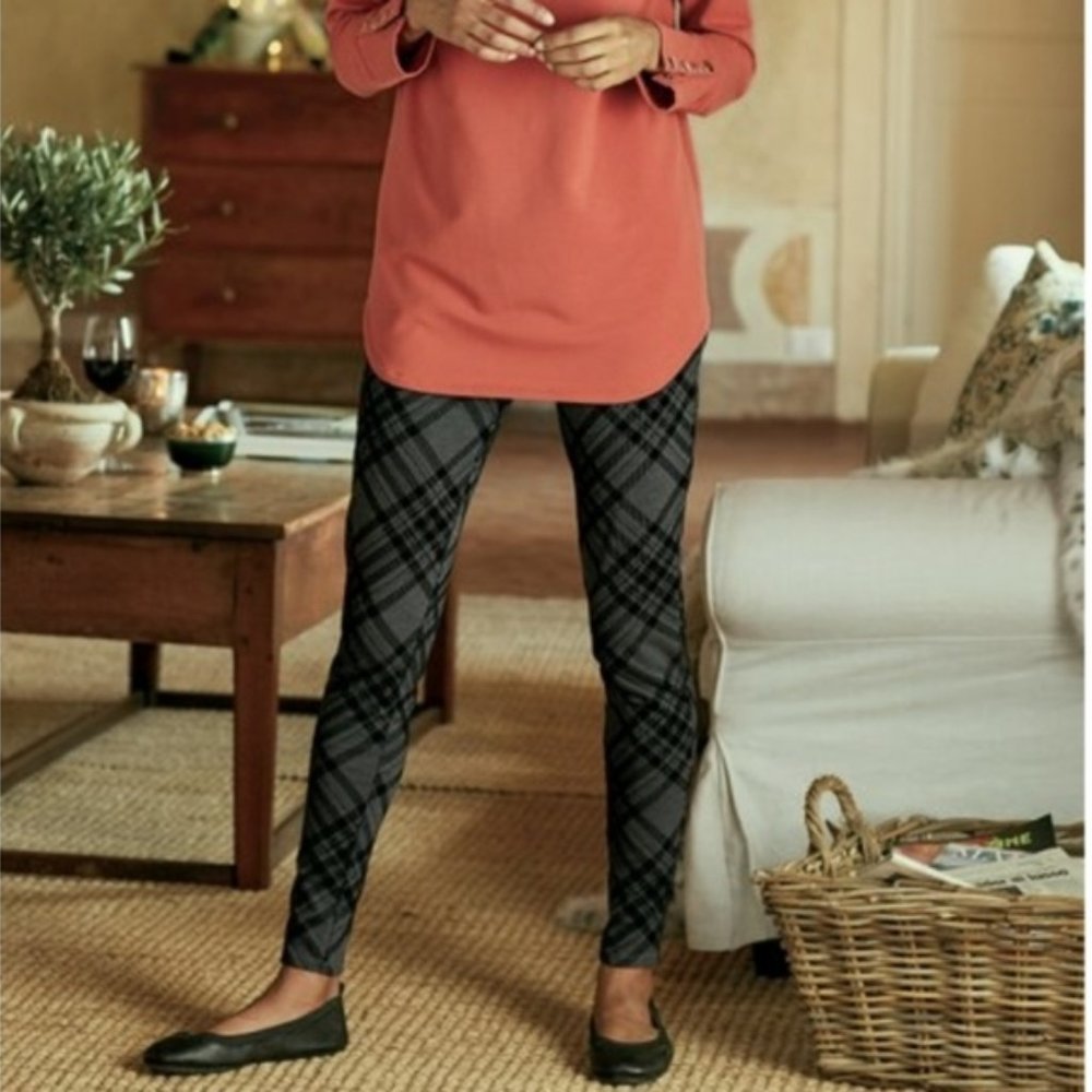 NWT SOFT SURROUNDINGS | Shadow Plaid Legging